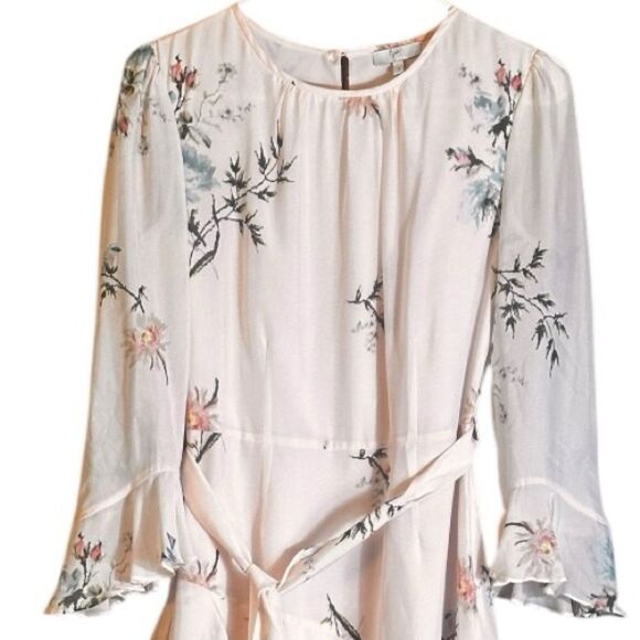 JOIE Kayane Asymmetrical Tiered Ruffle Silk Dress Rose Bud Size 0 📦 - Picture 8 of 10